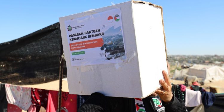 Penyaluran Bantuan Sembako Untuk Dhu’afa Gaza Palestina