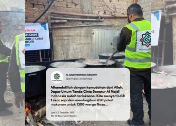Distribusi Bantuan 650 Paket Makanan untuk Warga Gaza